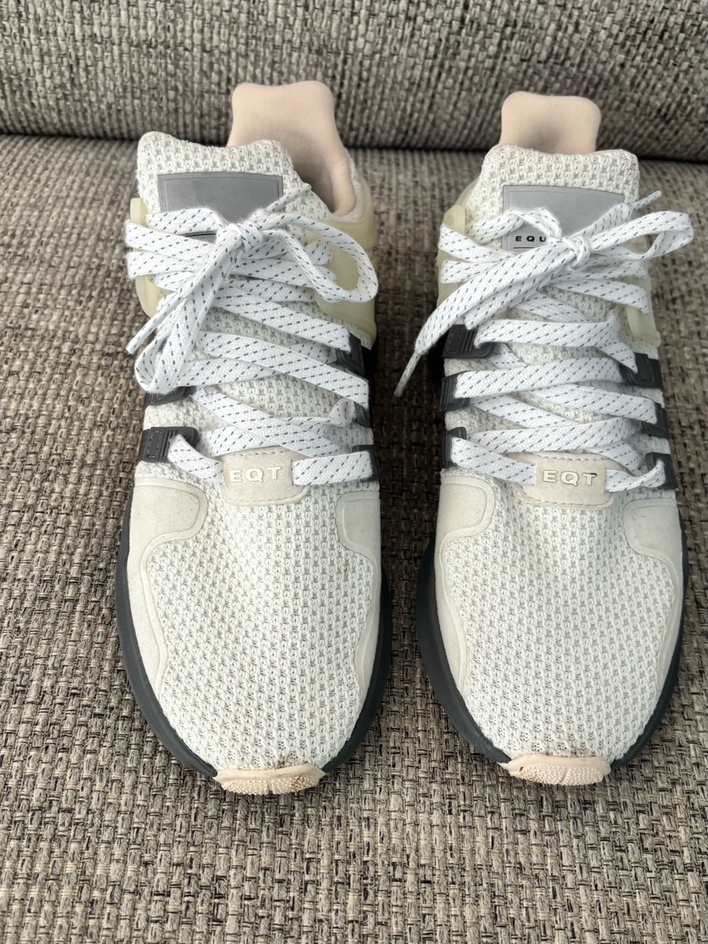 adidas EQT Women’s White Cream Knit Sneakers